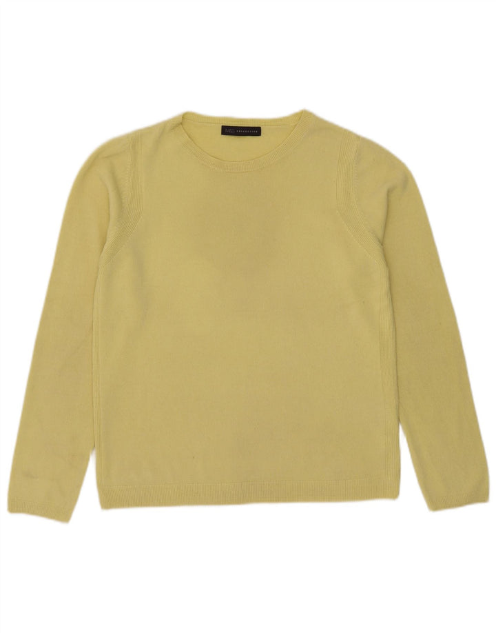 Marks & Spencer Dame sweater med rund hals DK 12 Medium Gul