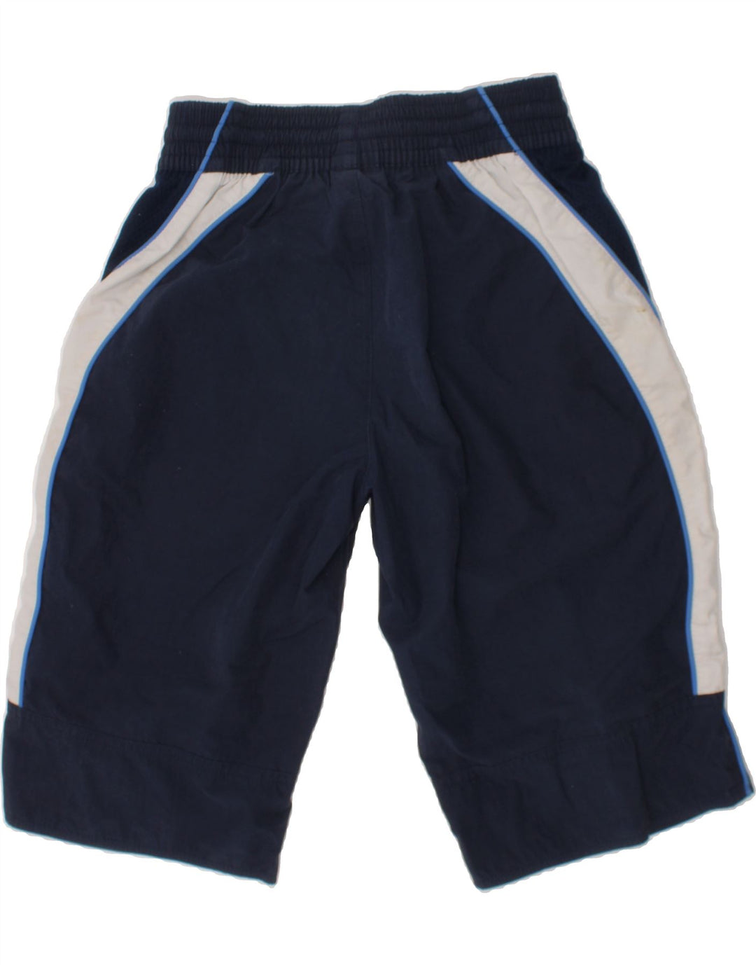 NIKE Boys Sport Shorts 8-9 Years  Navy Blue Colourblock Polyester Vintage Nike and Second-Hand Nike from Messina Hembry 