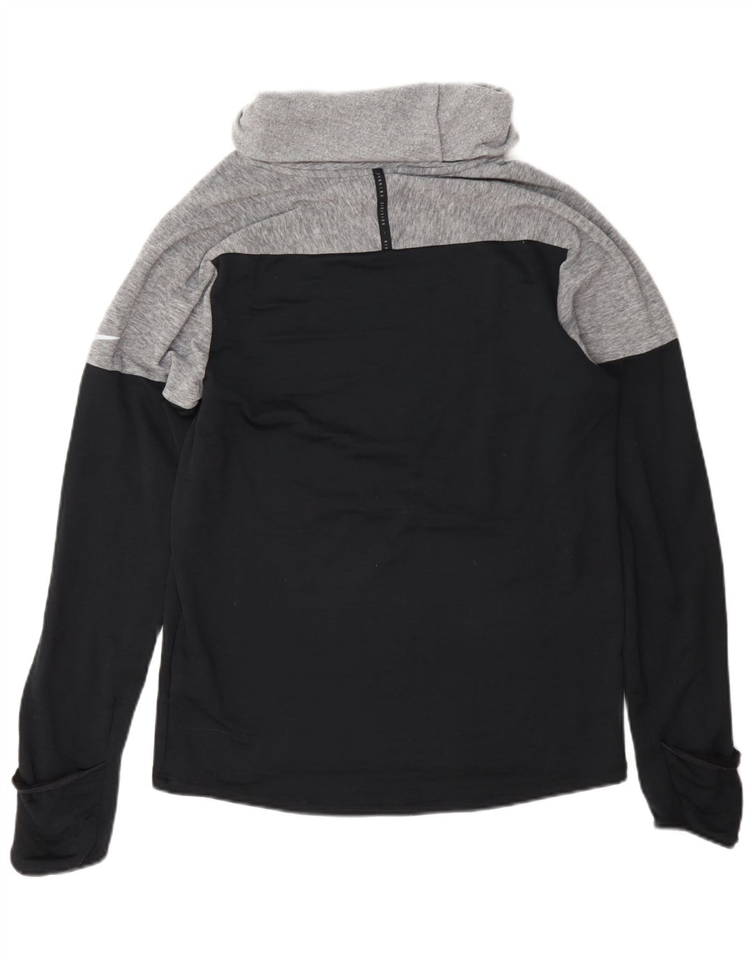 Nike Womens Therma-Fit Sweatshirt med rullehals, lille grå farveblok