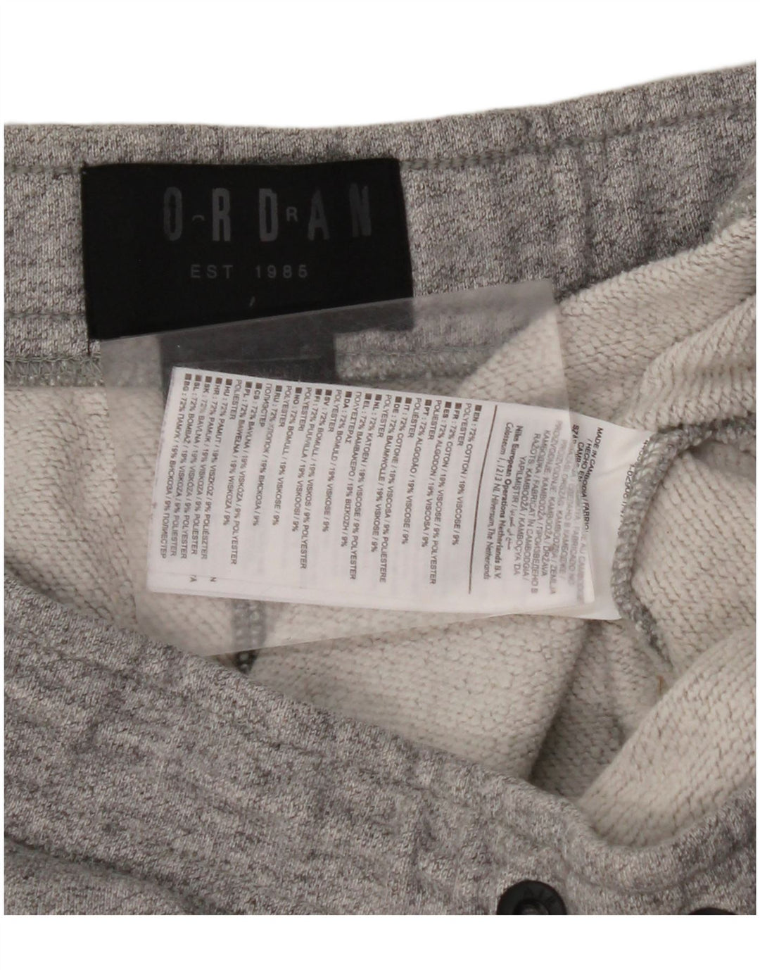 JORDAN Træningsdragt til mænd Medium Grå Bomuld