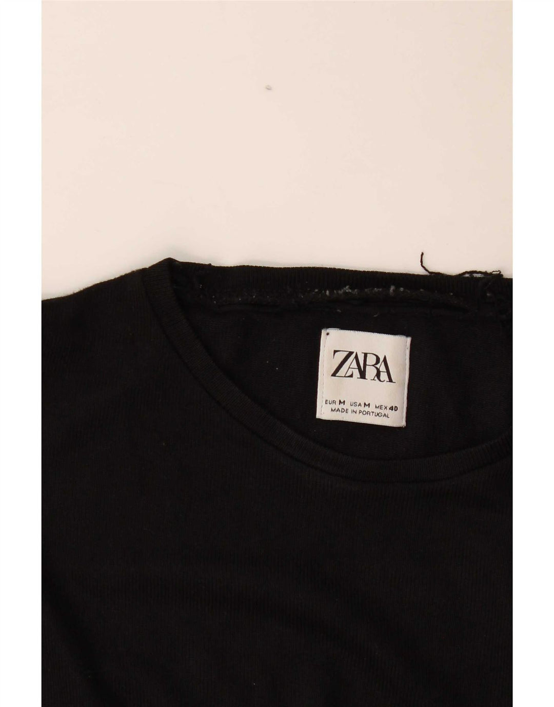 Zara Herre T-Shirt Top Medium Sort