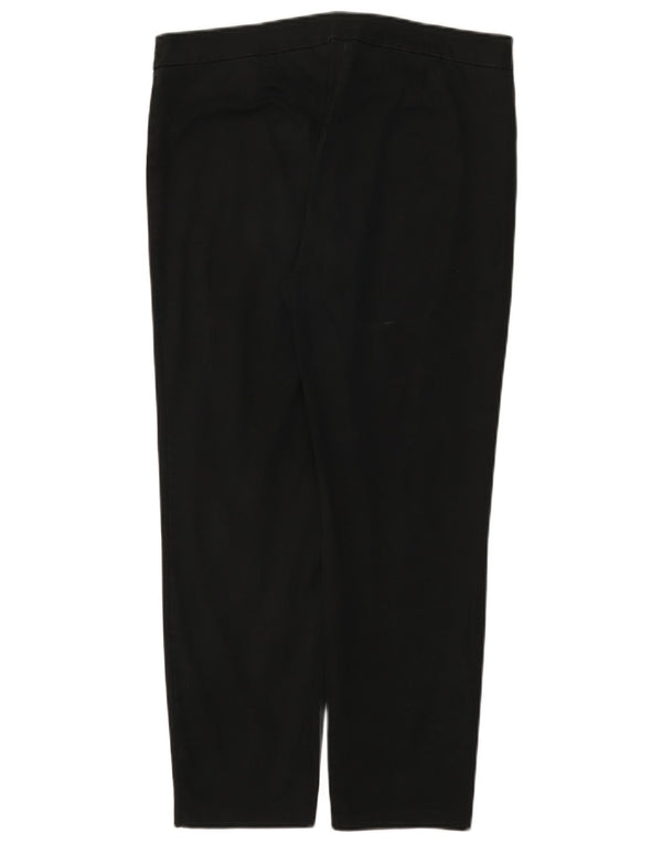 Marks & Spencer Dame Crop Casual Bukser W34 L26 Sort Bomuld