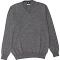 Dacks herre V-hals sweater 2XL grå uld