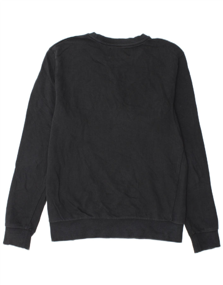 Calvin Klein Jeans Herre Grafisk Sweatshirt Jumper Medium Sort Bomuld