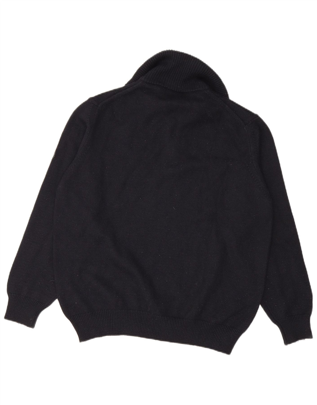 NAVIGARE sweater med lynlås til mænd mellem marineblå Merinould