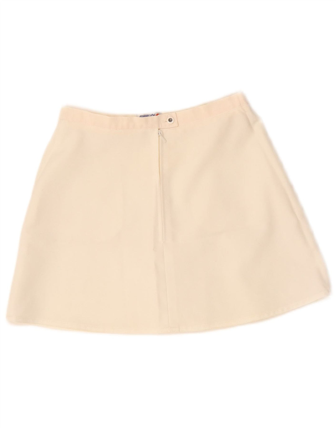 Vintage Dame Højtalje Mini Nederdel IT 46 Large W26 Hvid