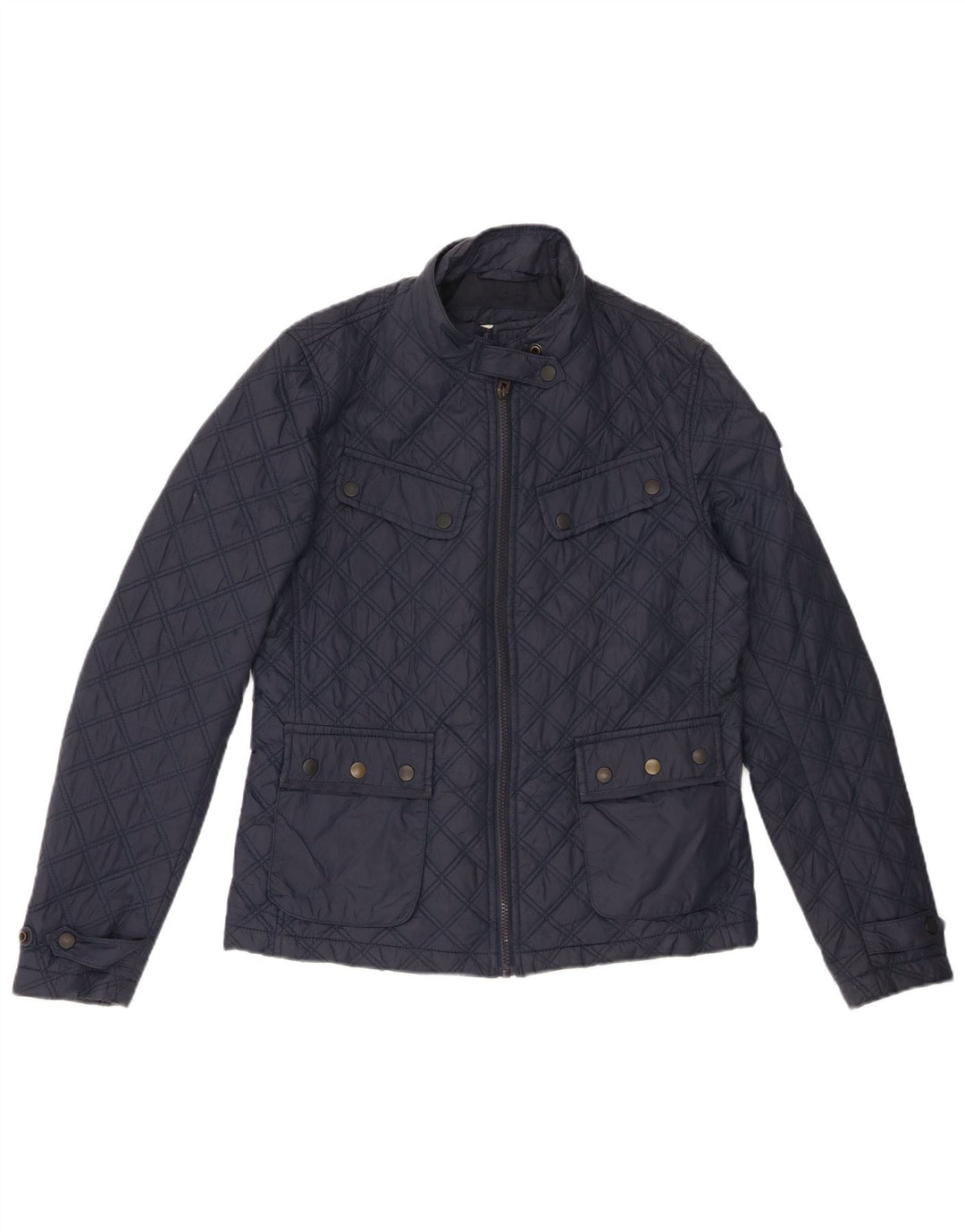 Superdry Quiltet jakke til kvinder UK 12 Medium Navy Blue