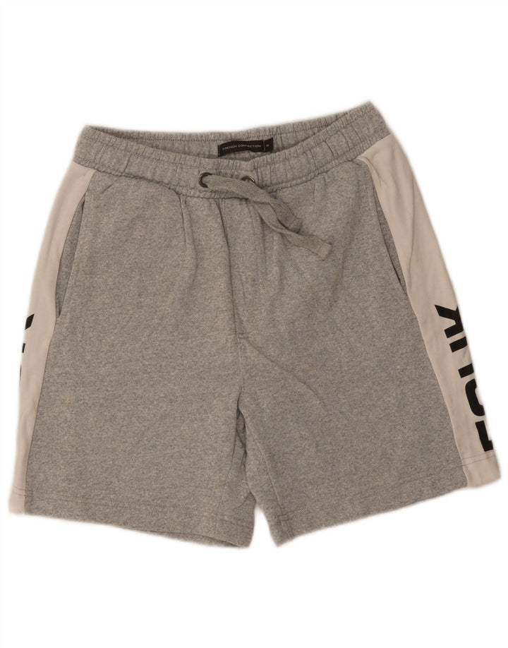 French Connection Herre grafiske sportsshorts Medium Grå Colourblock