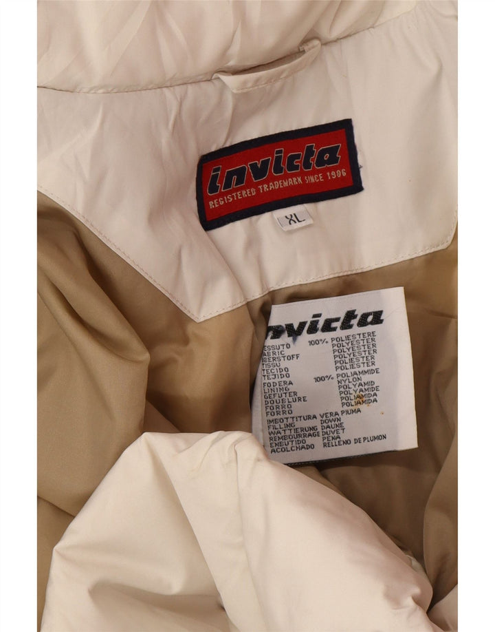 Invicta polstret jakke til kvinder UK 18 XL Off White Polyester
