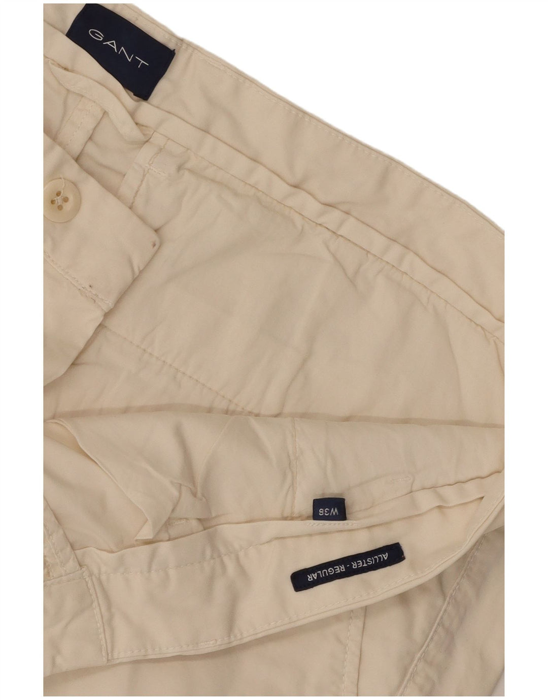 Gant Herre Regular Fit Chino Shorts W38 XL Off White Bomuld