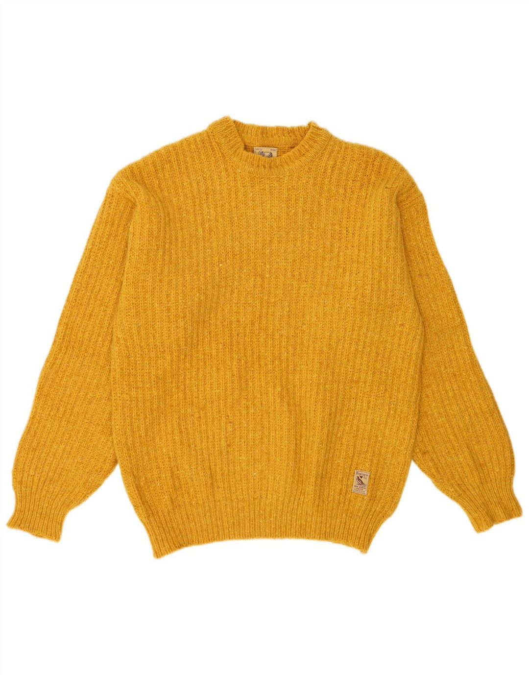 Replay Herre Crew Neck Jumper Sweater Stor gul lammeuld
