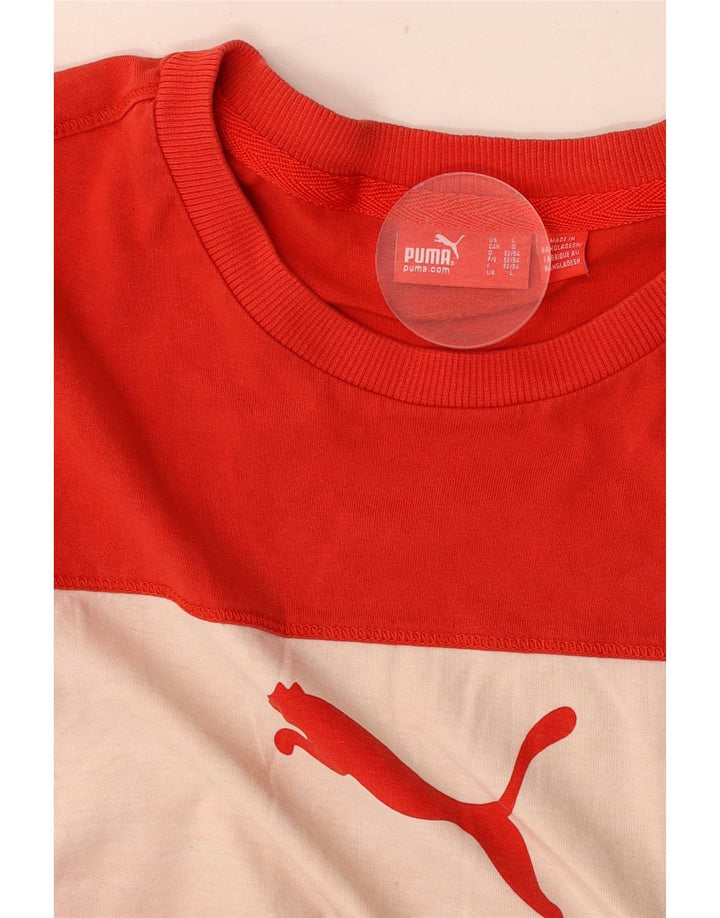 Puma Herre Grafisk Vest Top Stor Rød Colourblock