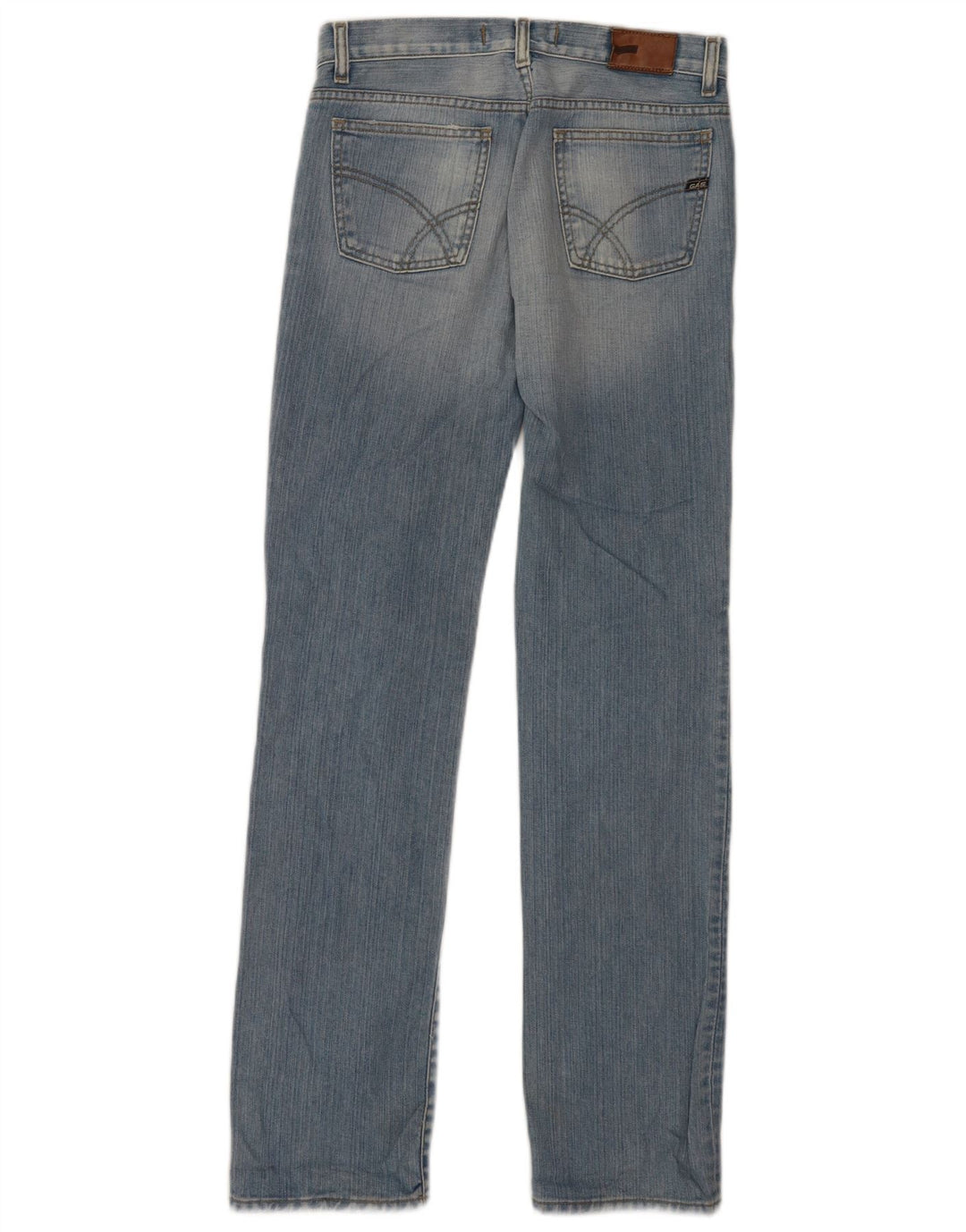 Gas Straight Jeans til kvinder W27 L32 Blå Bomuld