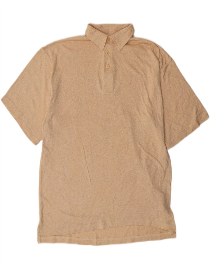 Lerros Kortærmet Polo Shirt til mænd Stor Beige Silke