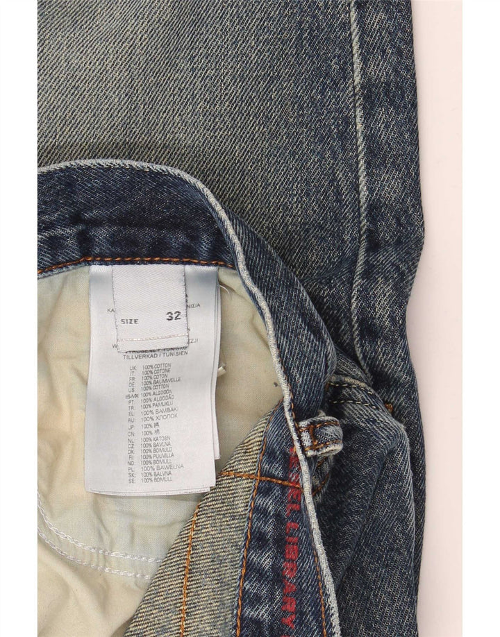 Diesel Straight Jeans til mænd W32 L30 Blå Bomuld