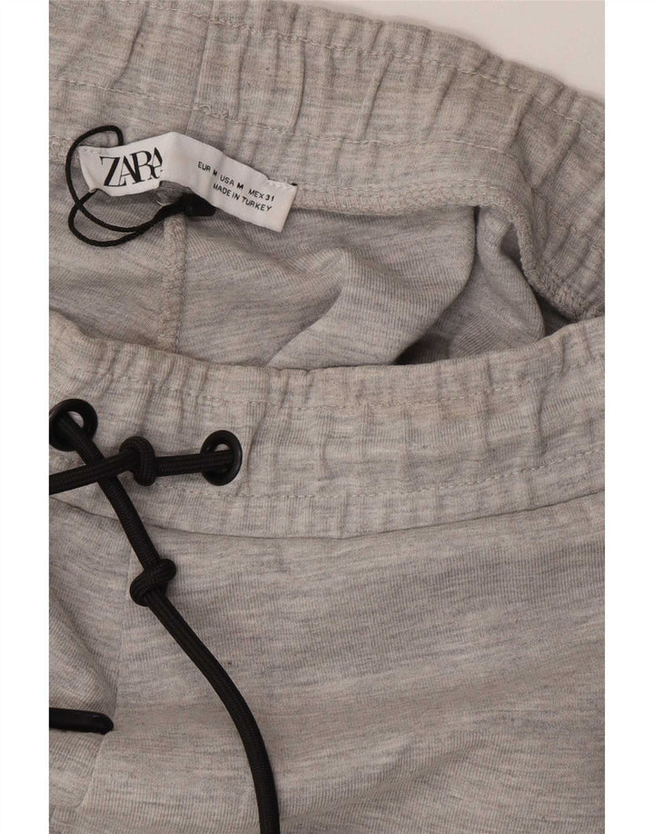 Zara Sportshorts til mænd mellemgrå flækket polyester