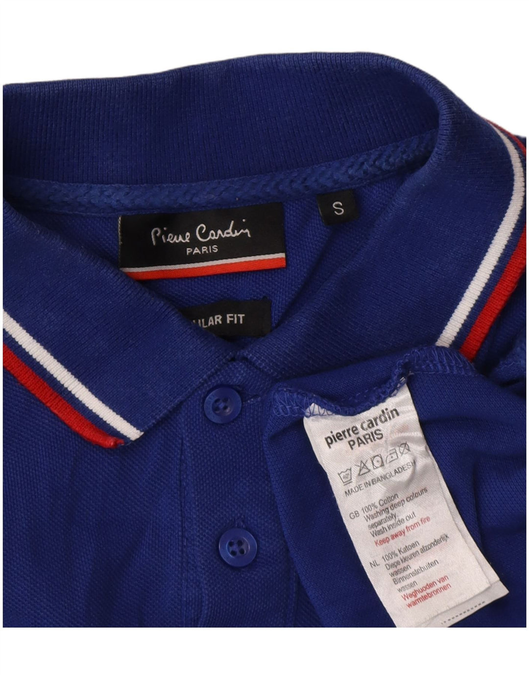 Pierre Cardin Herre Regular Fit Polo Shirt Lille Blå Bomuld