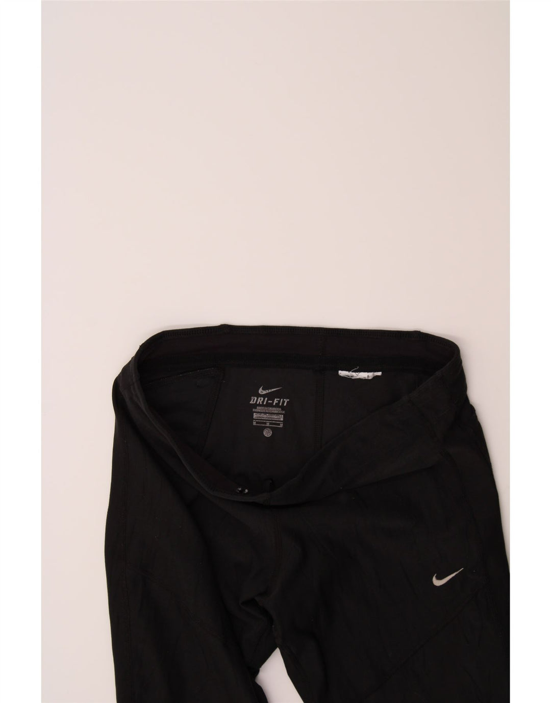NIKE Womens Dri Fit Leggings UK 14 Medium  Black Vintage Nike and Second-Hand Nike from Messina Hembry 