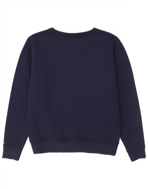 Tommy Hilfiger Graphic Sweatshirt Jumper UK 10 Small Navy Blue