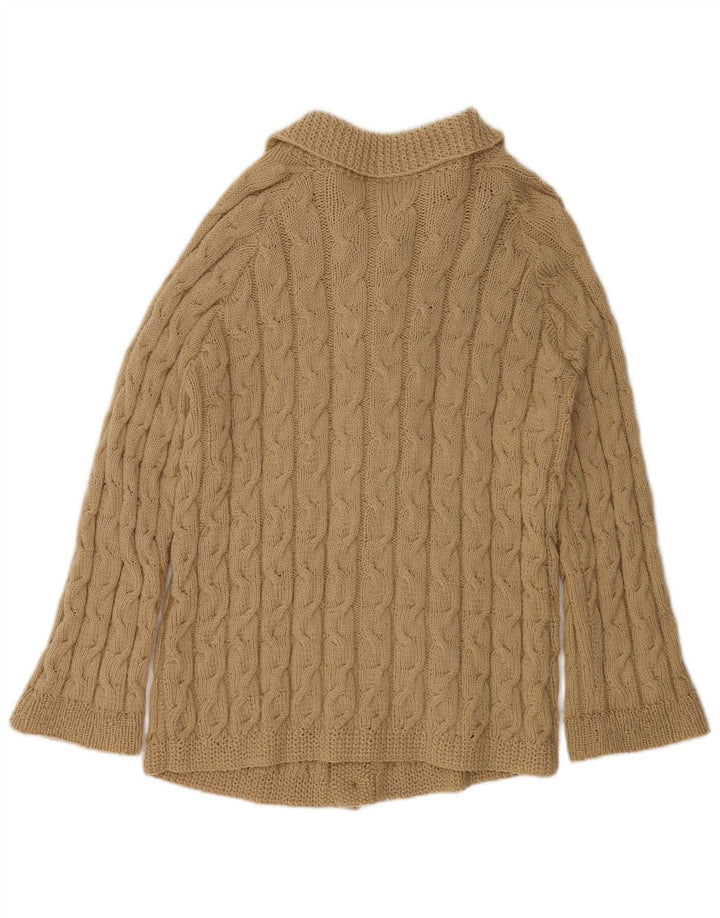 Vintage herre cardigan sweater XL Beige