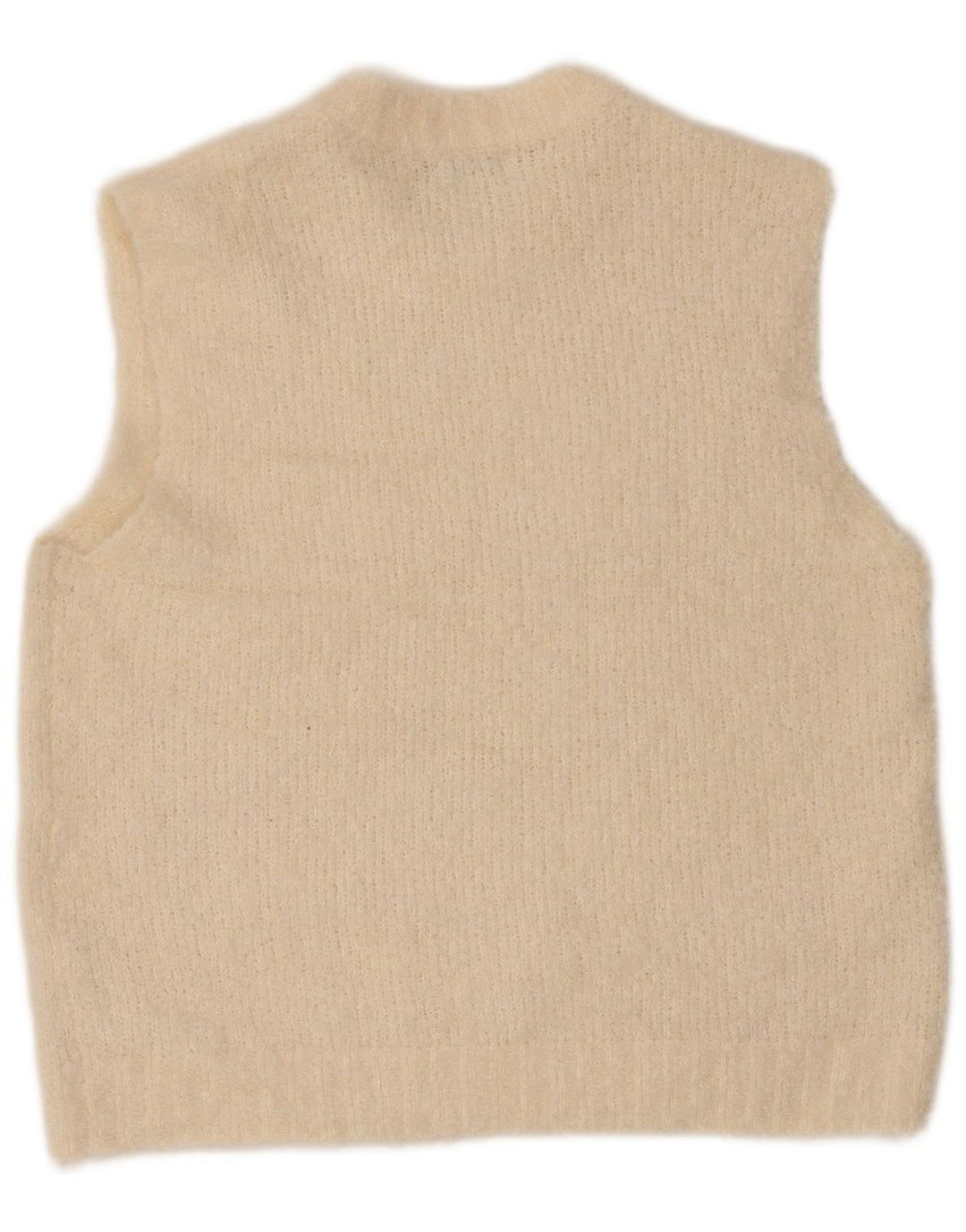 Topshop Dame Vest Tank Top UK 14 Medium Beige Polyester