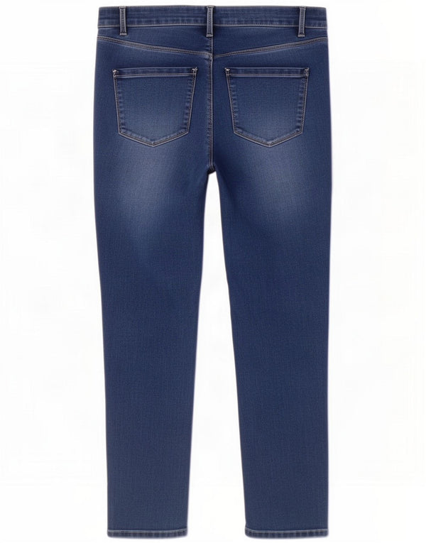 M&Co Dame Skinny Jeans UK 16 Large W34 L28 Blue Cotton