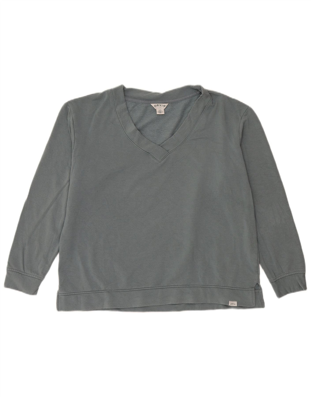 Orvis Womens Oversized Sweatshirt Jumper UK 16 Large Grå