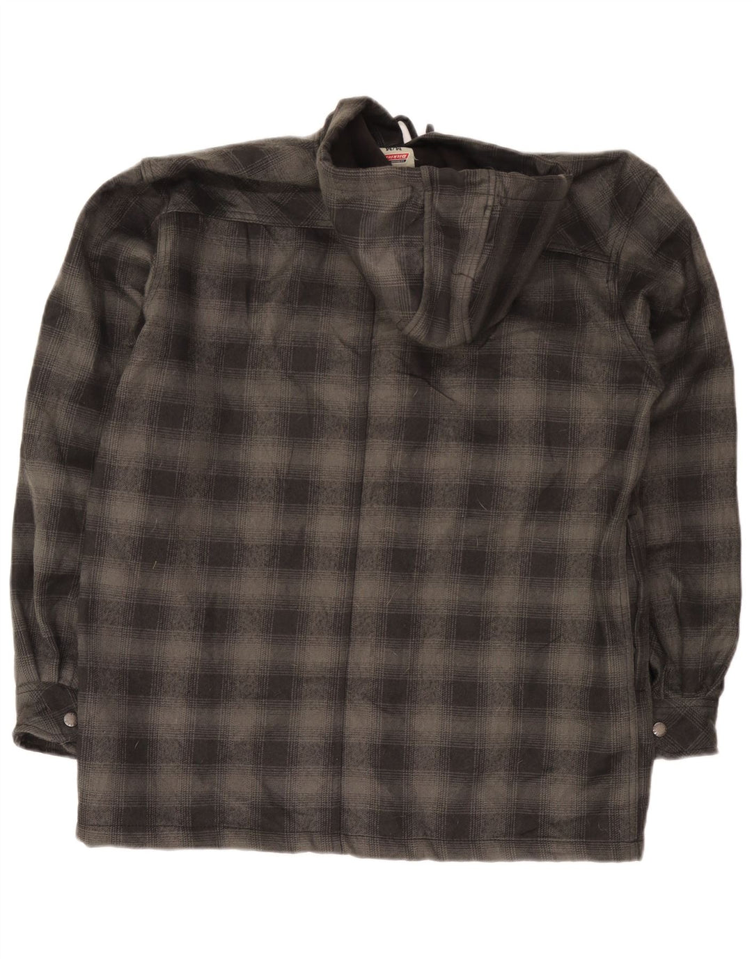 Dickies Lumberjack-skjorte med hætte til mænd UK 38/40 Medium Grey Ternet polyester