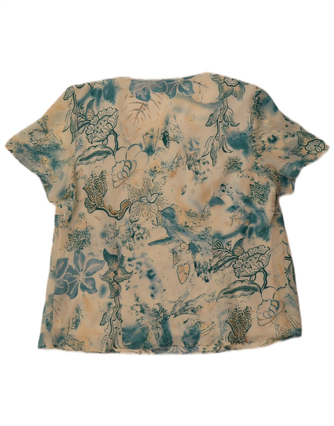 Debenhams Damebluse Top UK 16 Large Multicolored Floral Polyester