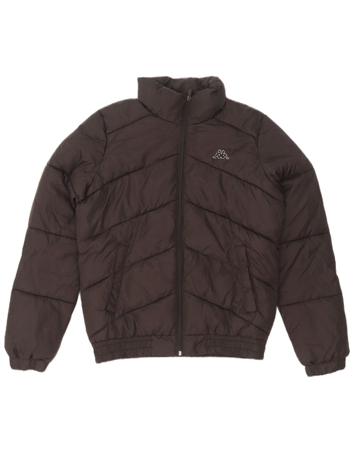 Kappa herre polstret jakke UK 36 Lille sort polyester