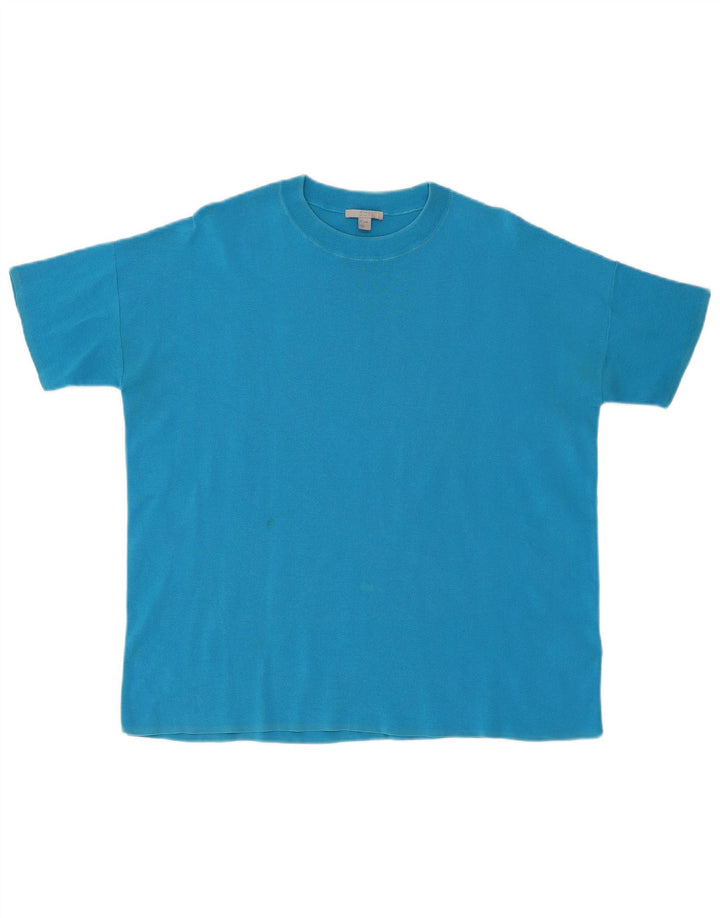 Cos Herre Loose Fit T-Shirt Top Lille Blå Bomuld