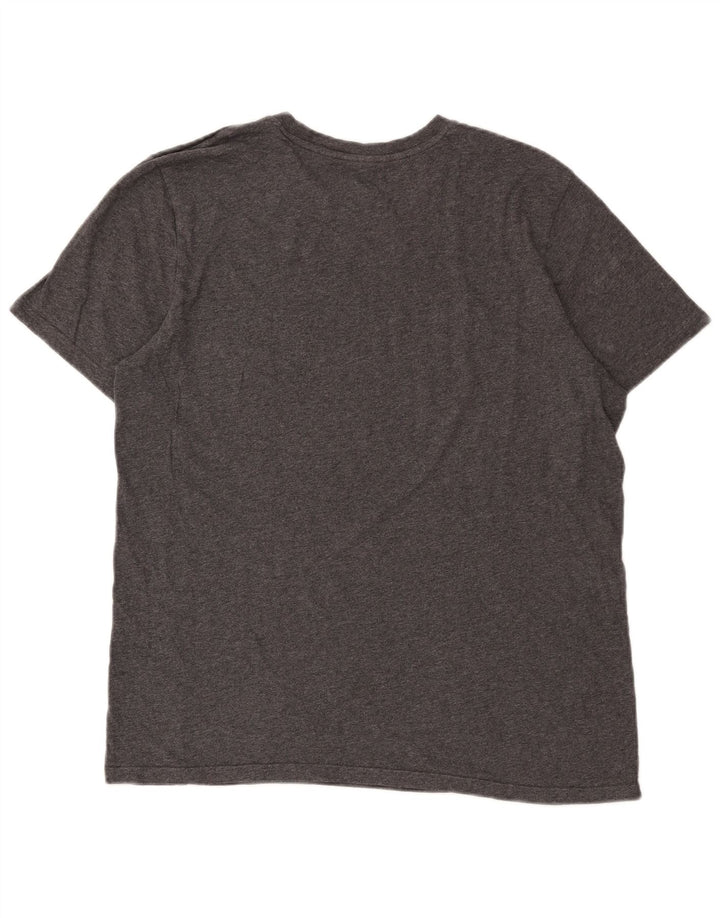 Adidas Herre T-Shirt Top Stor Grå Bomuld