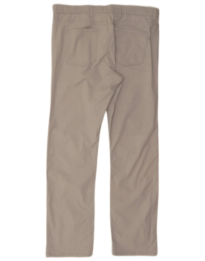 Marks & Spencer Herre Blue Harbor Straight Casual Bukser W38 L33 Grå