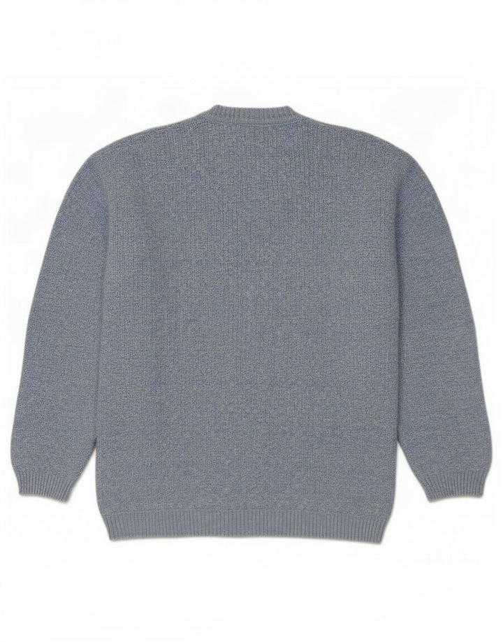Colorado Herre V-hals sweater Medium Blue Flecked Bomuld