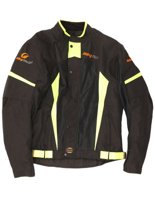 Vintage Herre Racer Graphic 2-delt sæt UK 48 4XL W42 L31 Sort Colourblock