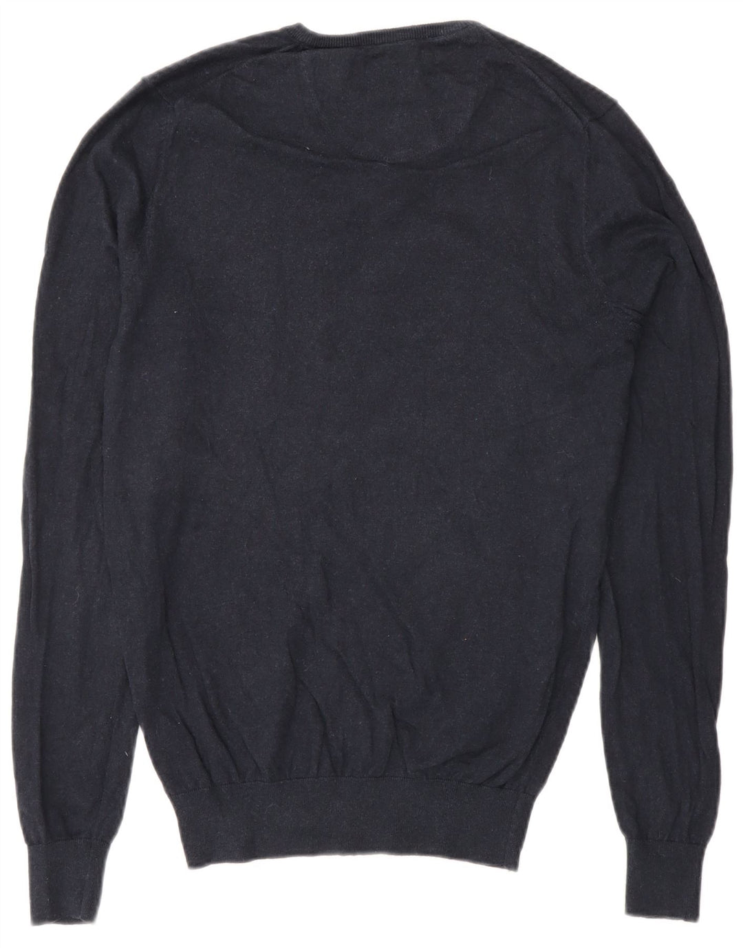 Massimo Dutti Herre V-hals sweater lille marineblå bomuld