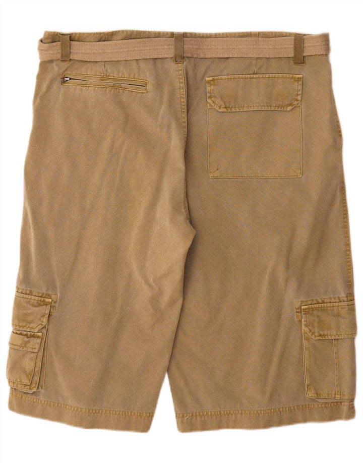 Broadway Herre Cargo Shorts W36 Large Khaki Bomuld