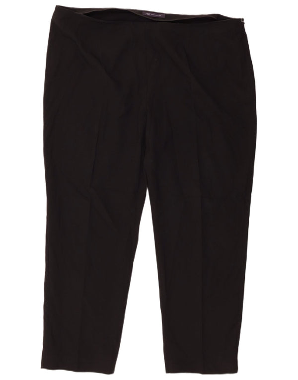 Marks & Spencer Womens Short Casual Trousers UK 20 2XL W42 L27 Black