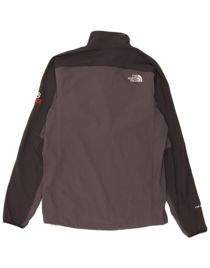The North Face Herre Zip Neck Pullover Træningsdragt Top Lille grå Colourblock