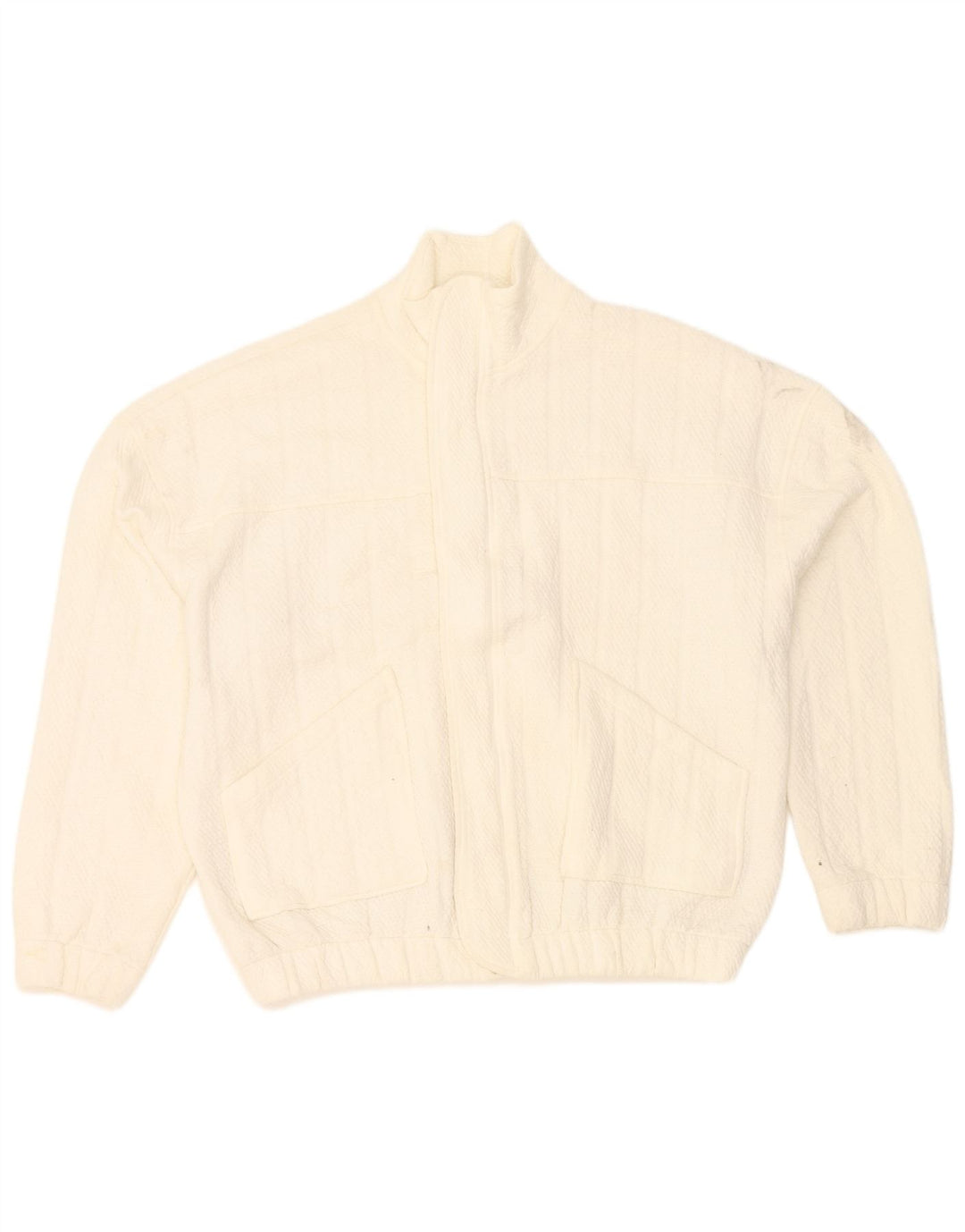 Zara Oversized bomberjakke til kvinder DK 6 XS Hvid polyester