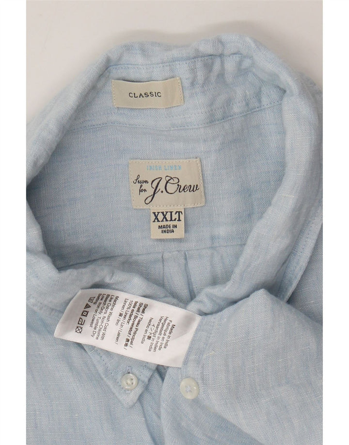 J. CREW Herre Tall Classic Fit skjorte 2XL Blå hør