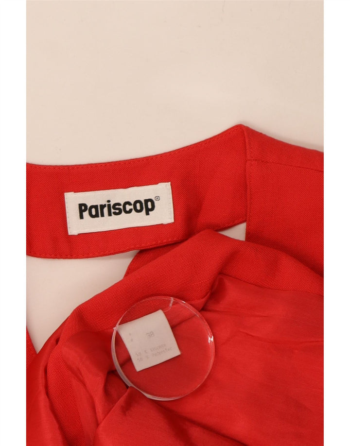 VINTAGE Womens Sheath Dress EU 38 Medium Red Viscose Vintage Vintage and Second-Hand Vintage from Messina Hembry 