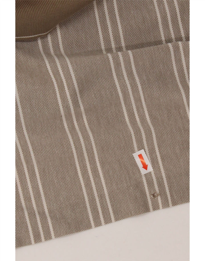 NIKE Poloskjorte til mænd UK 39/41 Medium beige stribet