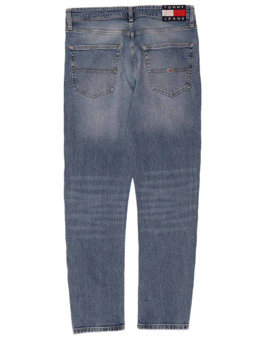 TOMMY HILFIGER Herre Regular Fit tilspidsede jeans W31 L29 blå bomuld
