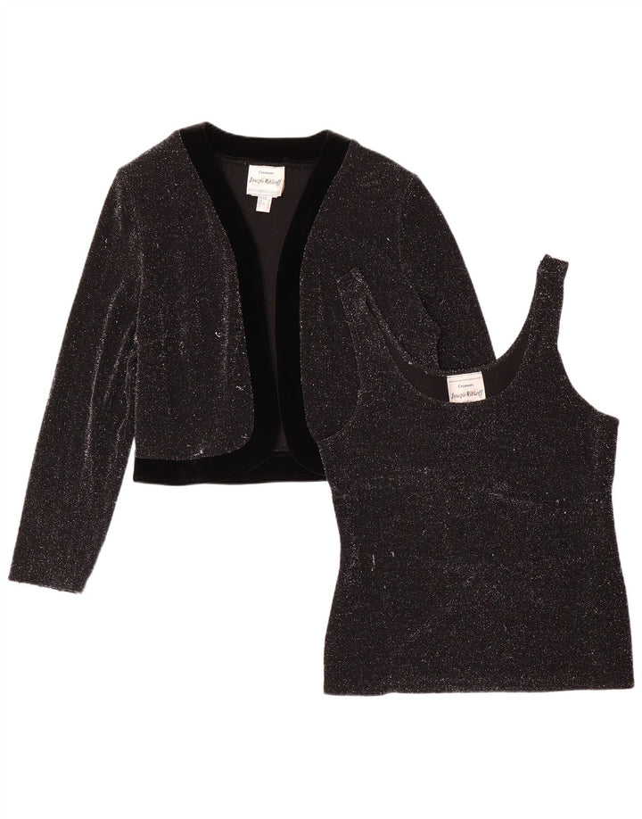 Joseph Ribkoff Womens 2-delt sæt UK 12 medium sort polyester