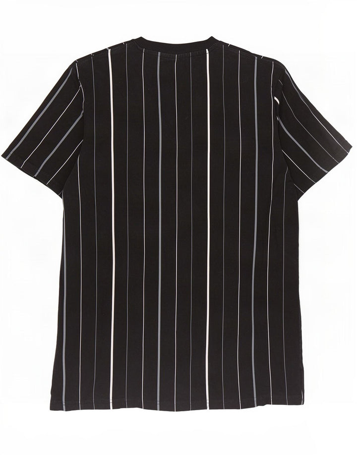 Fila herre T-shirt top lille sort stribet bomuld