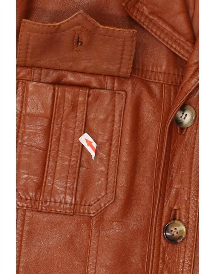 Vintage herre læderjakke UK 38 Medium Brown