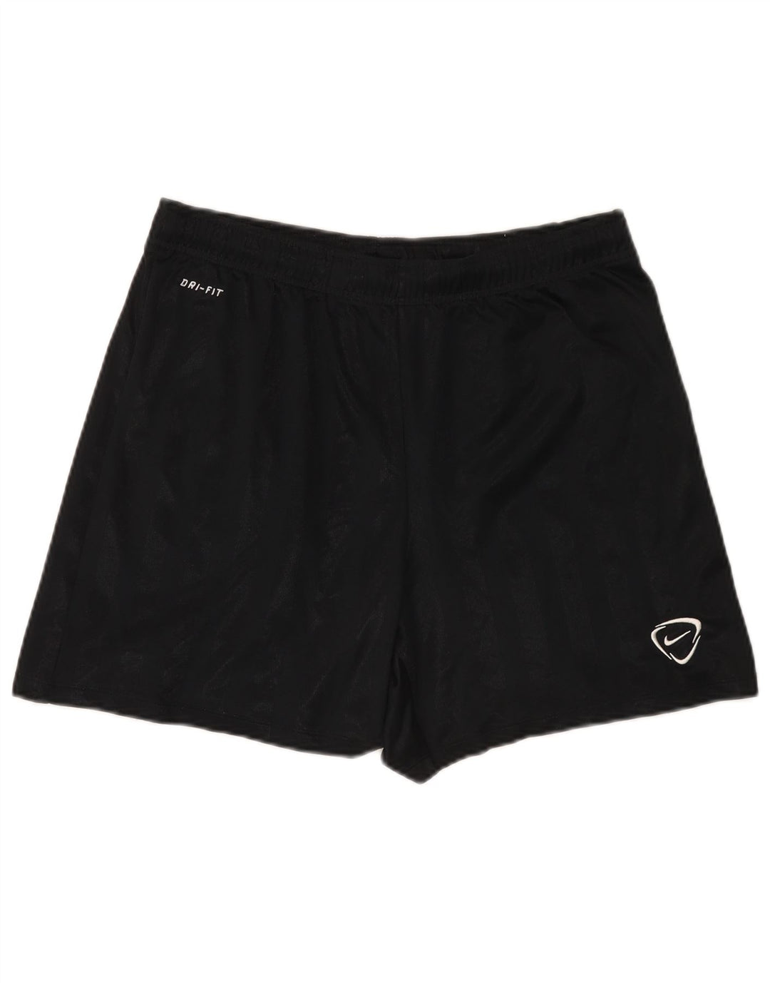 Nike Herre Dri Fit Sportshorts Medium Sort Stribet Polyester