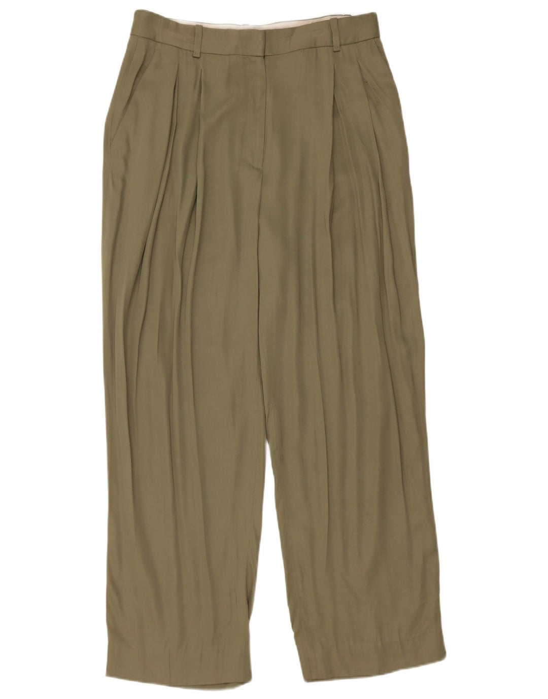 Massimo Dutti Dame-Pegged Chino-bukser EU 40 Medium W30 L28 Khaki