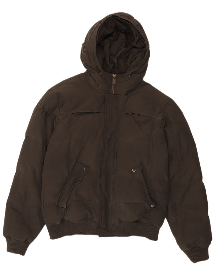 Bomboogie Herre hættepolstret jakke UK 42 XL Grå Polyester